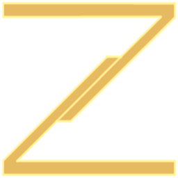 A neon capital Z representing the logo, colored yellow